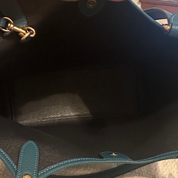 Coach Deep Teal Tote Bag - Picture 10 of 13